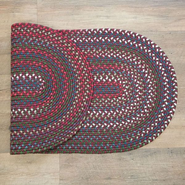 Heartsfield Braid Brickyard Multi Indoor Modern Farmhouse Rug