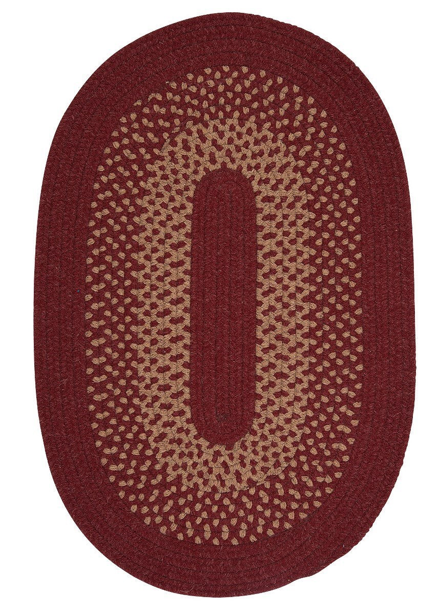 Madison Holly Berry Outdoor Braided Oval Rugs
