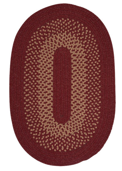 Madison Holly Berry Outdoor Braided Oval Rugs