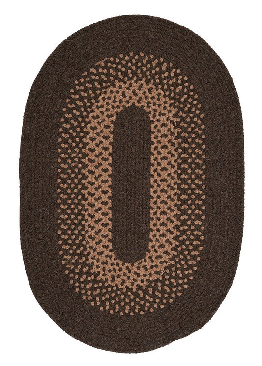 Madison Roasted Brown Outdoor Braided Oval Rugs