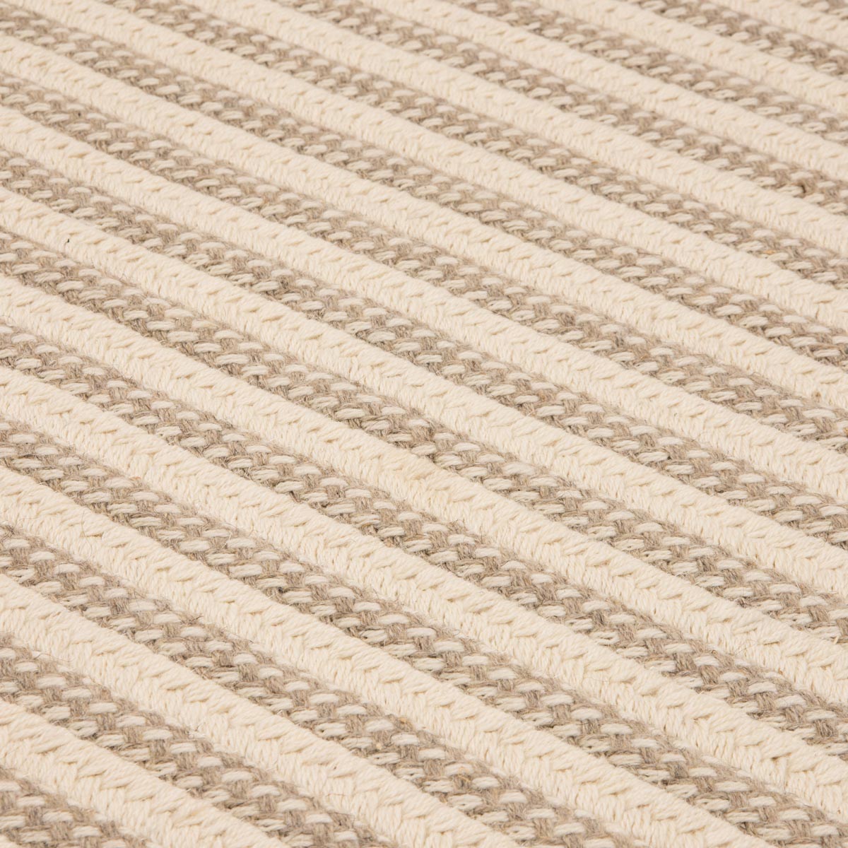 Woodland Natural Wool Braided Rectangular Rugs