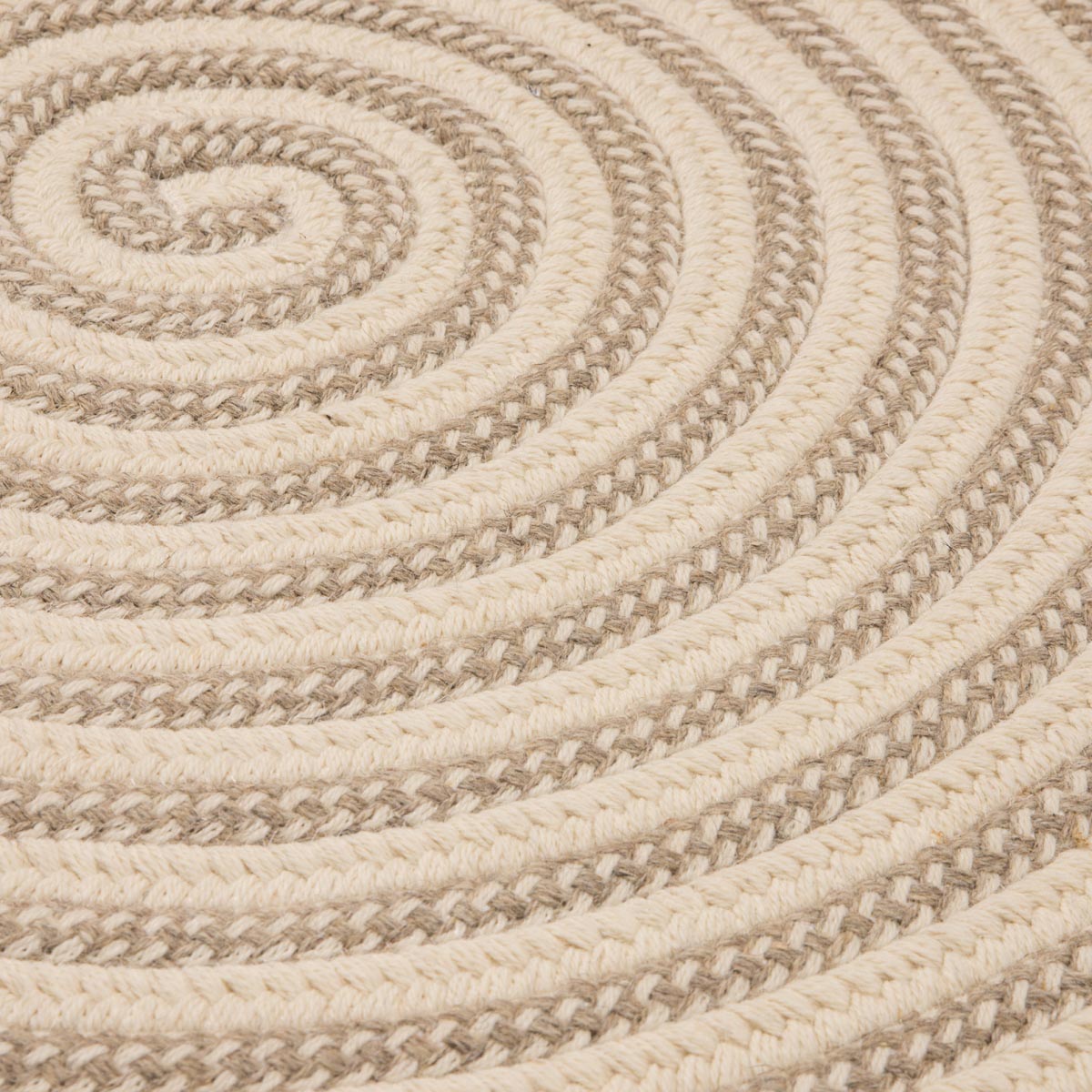 Woodland Natural Wool Braided Round Rugs