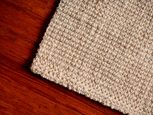 Andes Ivory Rectangular Jute Braided Rug