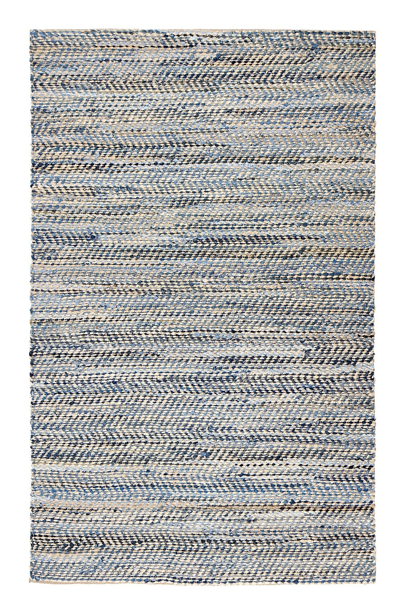 Austin Denim Rectangular Jute Braided Rug