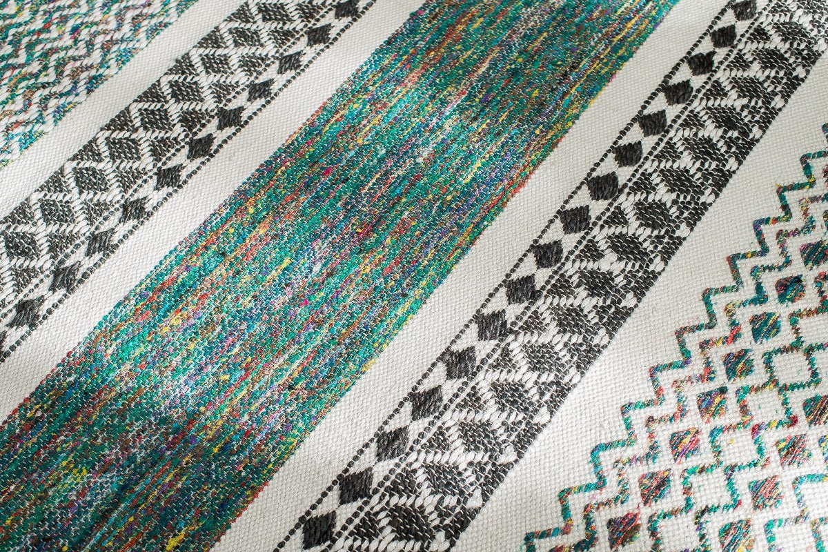 Durga Hand-Loomed Flatweave Rectangular Ultra Durable Braided Rug