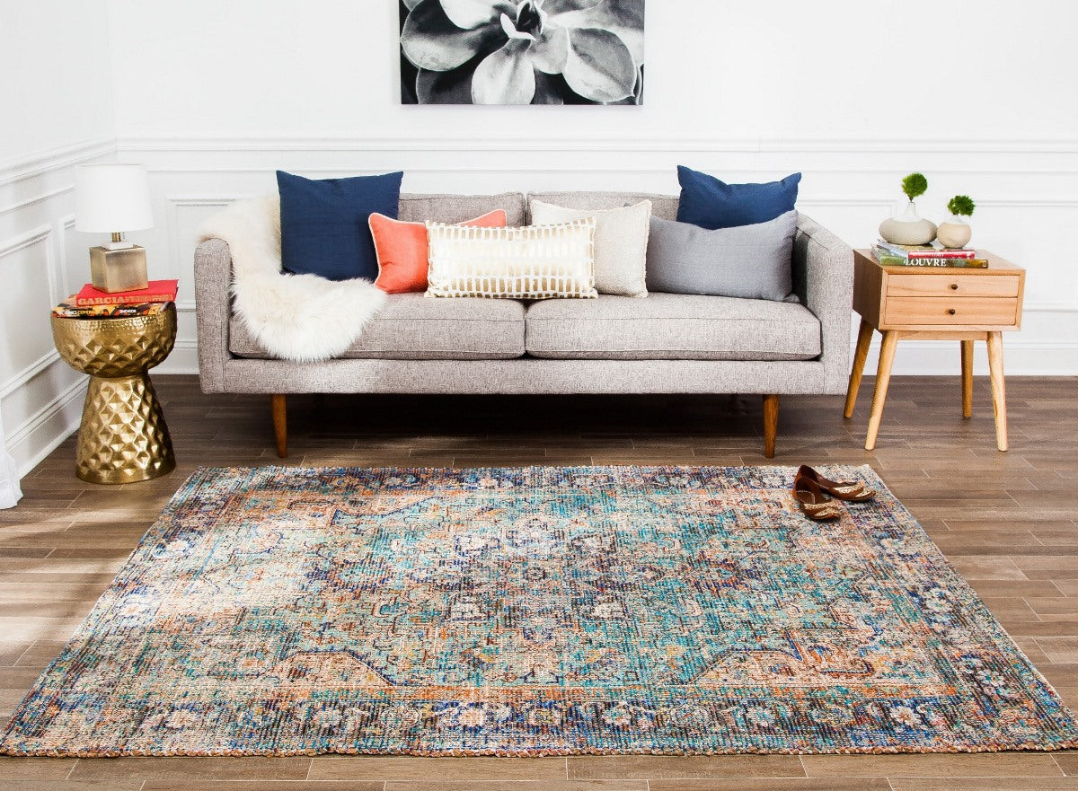Hazaran Distressed Rectangular Jute Braided Rug