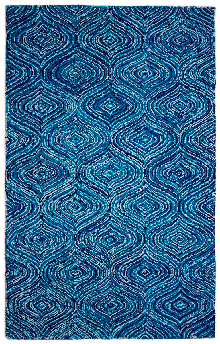 Lantern Blue Skies Rectangular Cotton Braided Rug