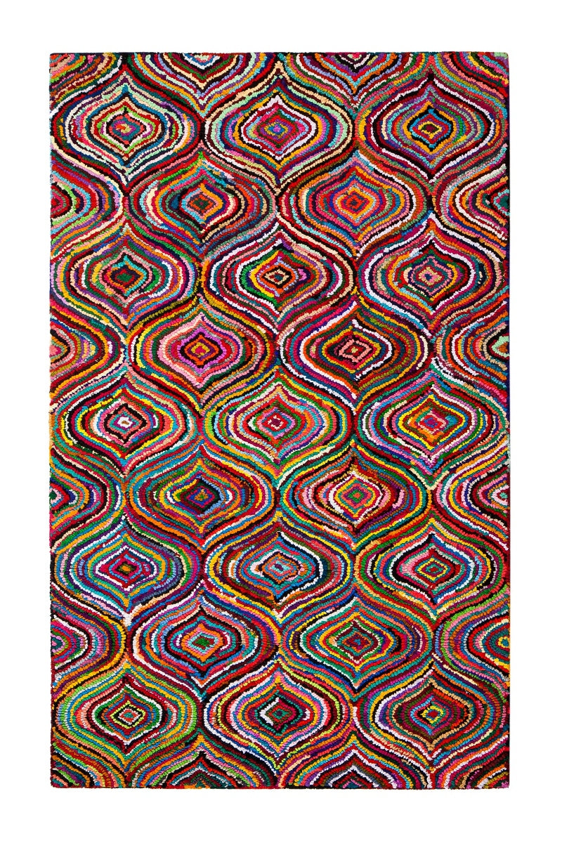 Lantern Multi Rectangular Cotton Braided Rug