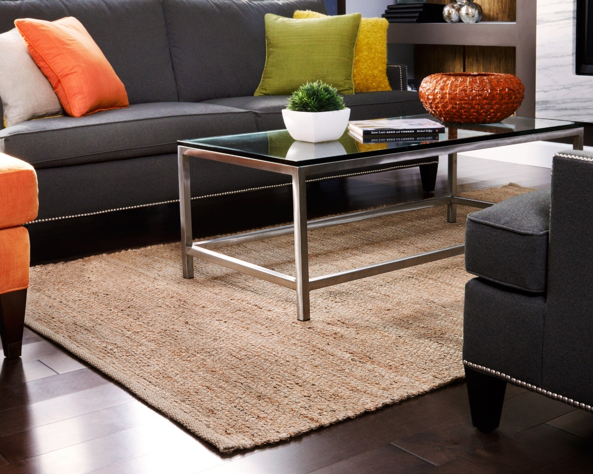 Portland Natural Rectangular Jute Braided Rug
