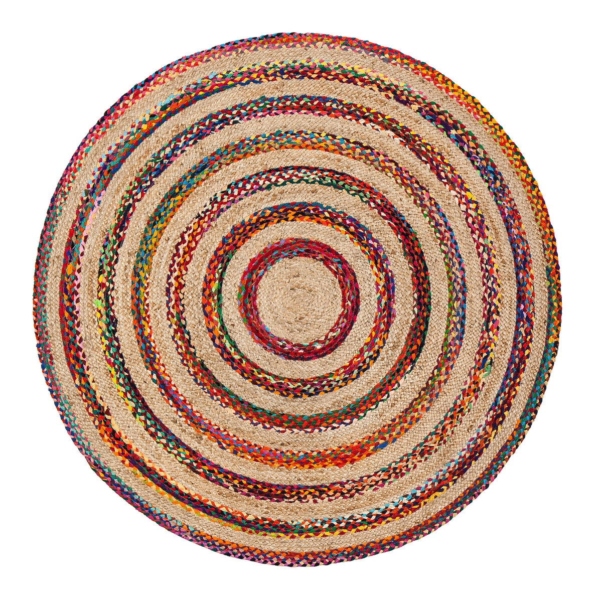 Akumal Round Cotton Braided Rug