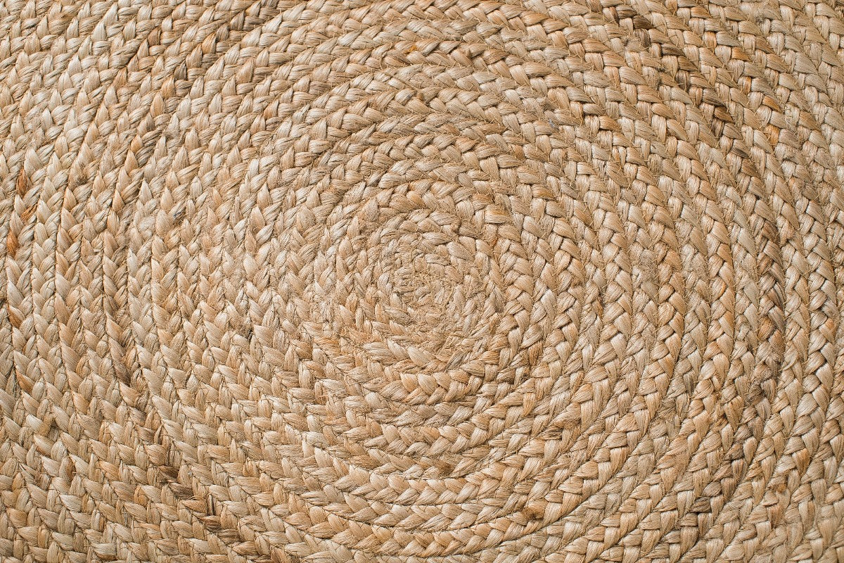 Kerala Sunrise Round Jute Braided Rug