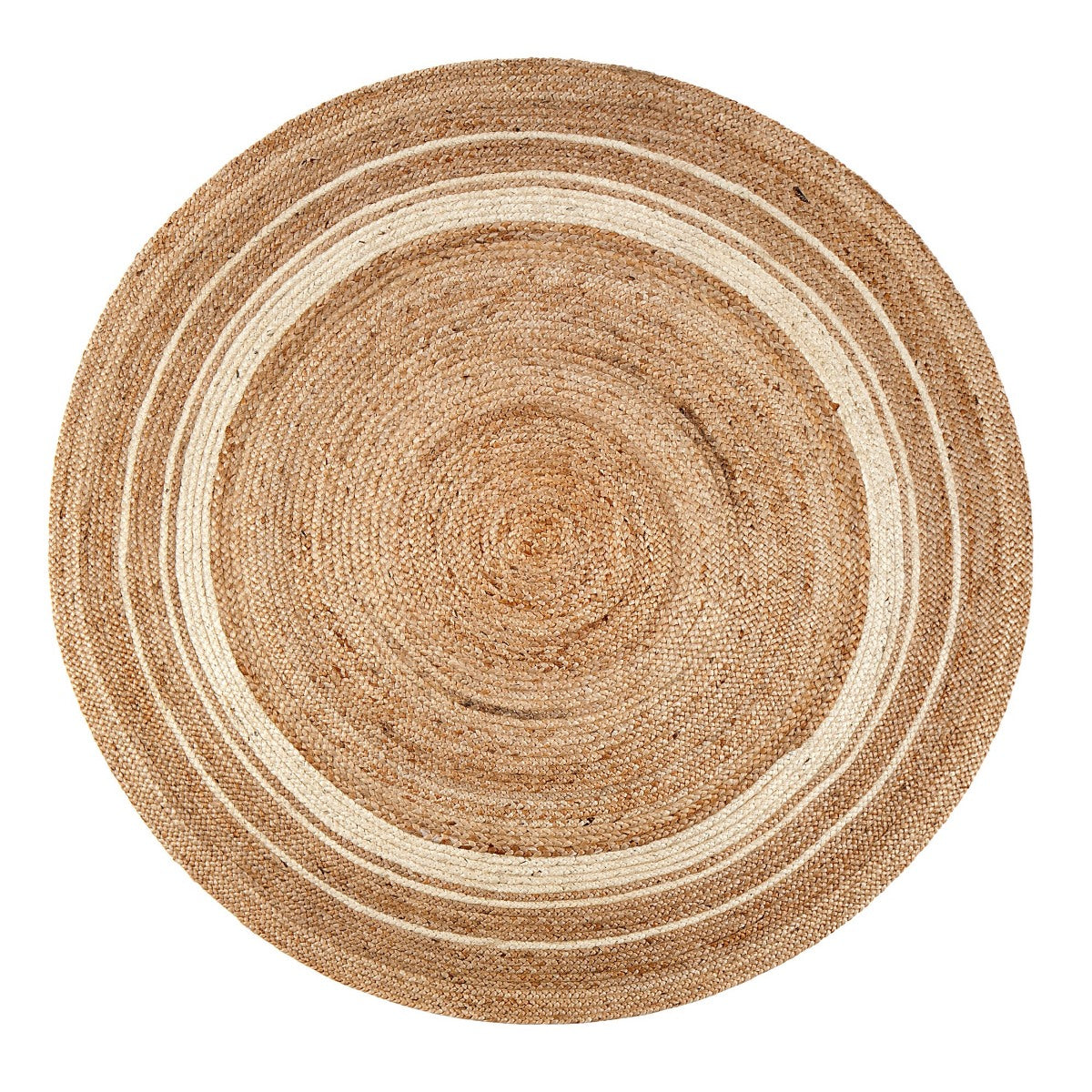 Kerala Sunrise Round Jute Braided Rug