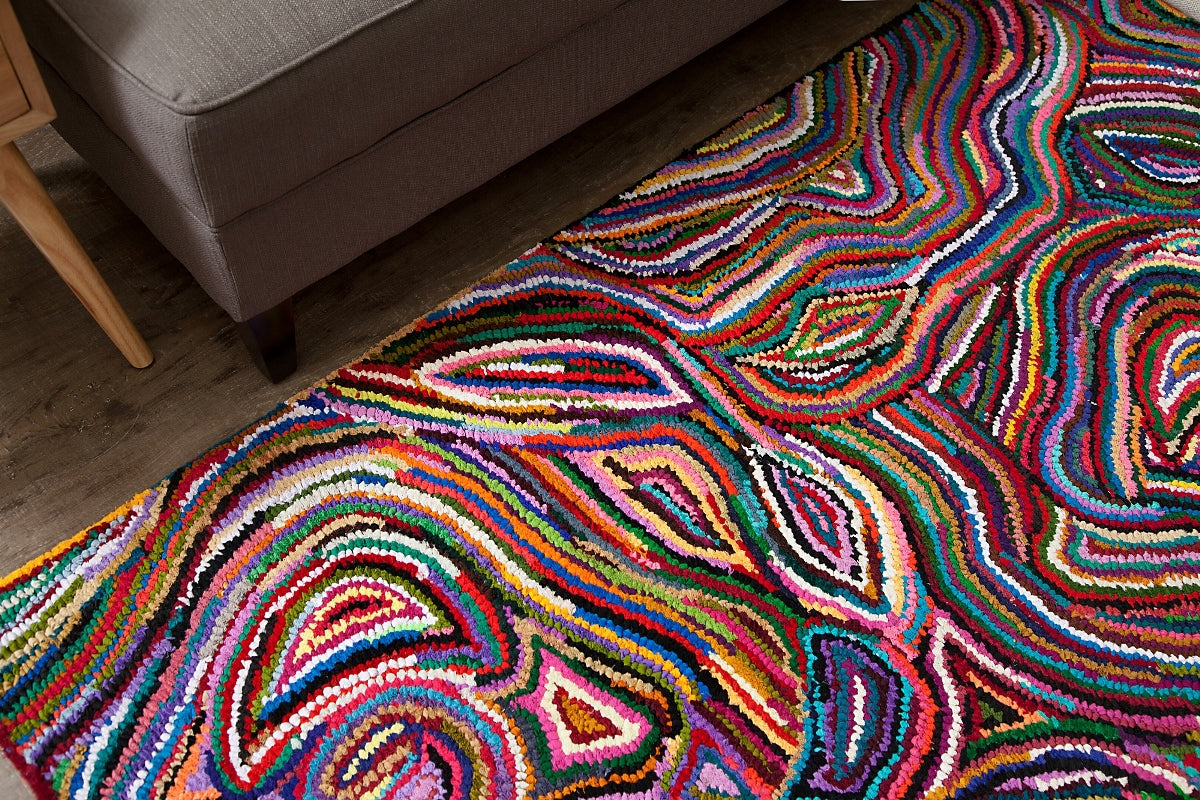 Tigres Rectangular Cotton Braided Rug