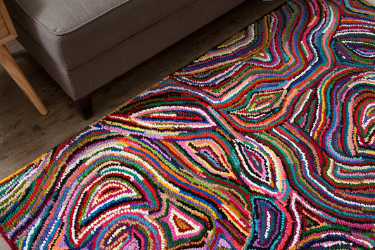 Tigres Rectangular Cotton Braided Rug