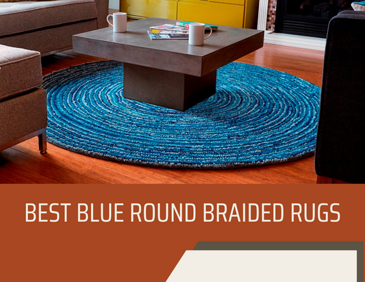 Best Blue Round Braided Rugs for Living Rooms