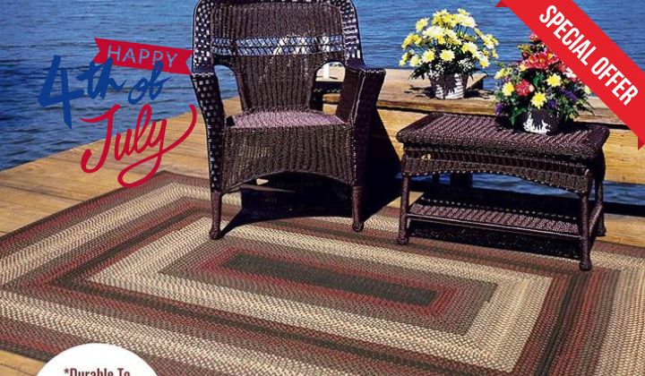 Independence Day Braided Rugs Sale