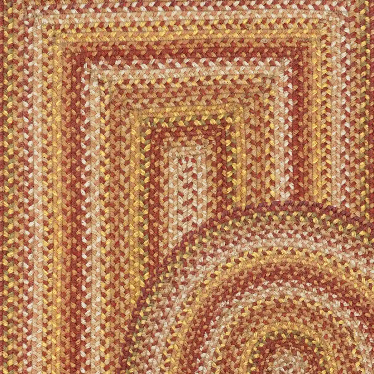 Amber Leaf Brick Red Jute Braided Round Rugs