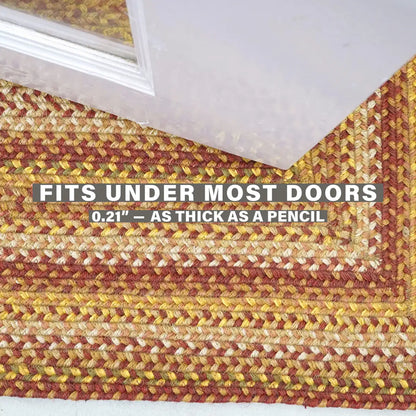 Amber Leaf Brick Red Jute Braided Round Rugs