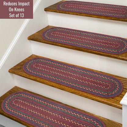 Jamestown Burgundy Jute Braided Accessories