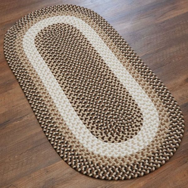 Benson Creek Braided Natural Sand Runner Natural Rustic Farmhouse Rug