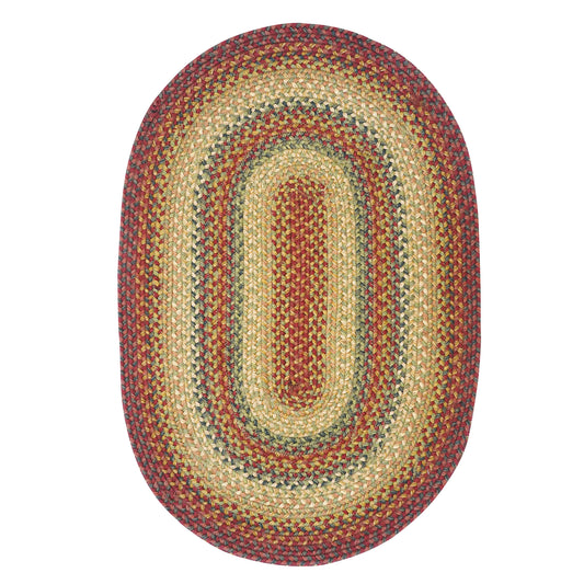 Graceland Multi Color Jute Braided Oval Rugs