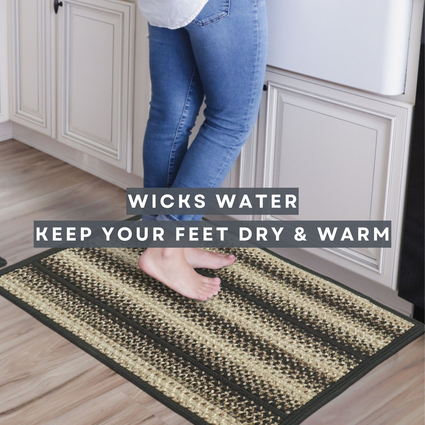 Non Slip, Waterproof Rug - Blackbird - Entryway, Kitchen, Bathroom