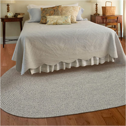Slate Outdoor Braided Oval Rugs - Braided-Rugs.com