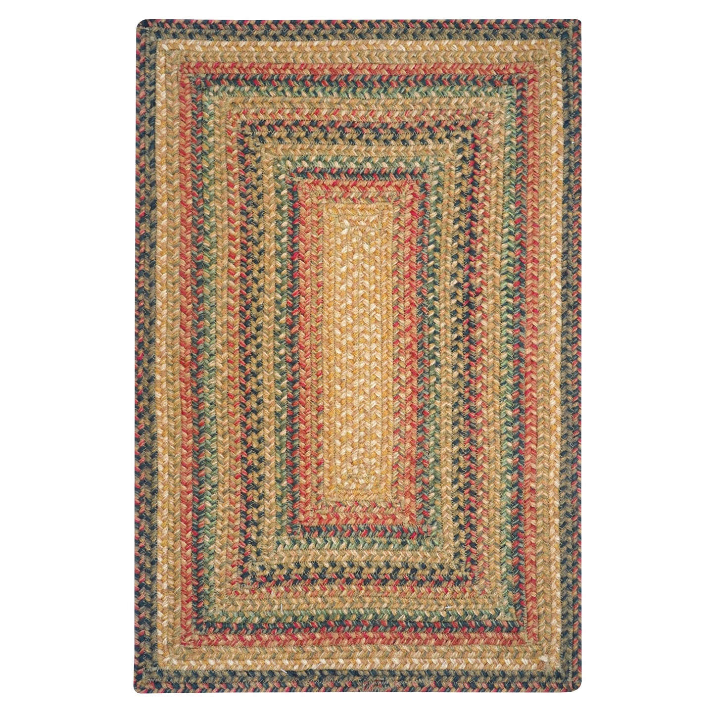 Timber Trail Gold Jute Braided Rectangular Rugs