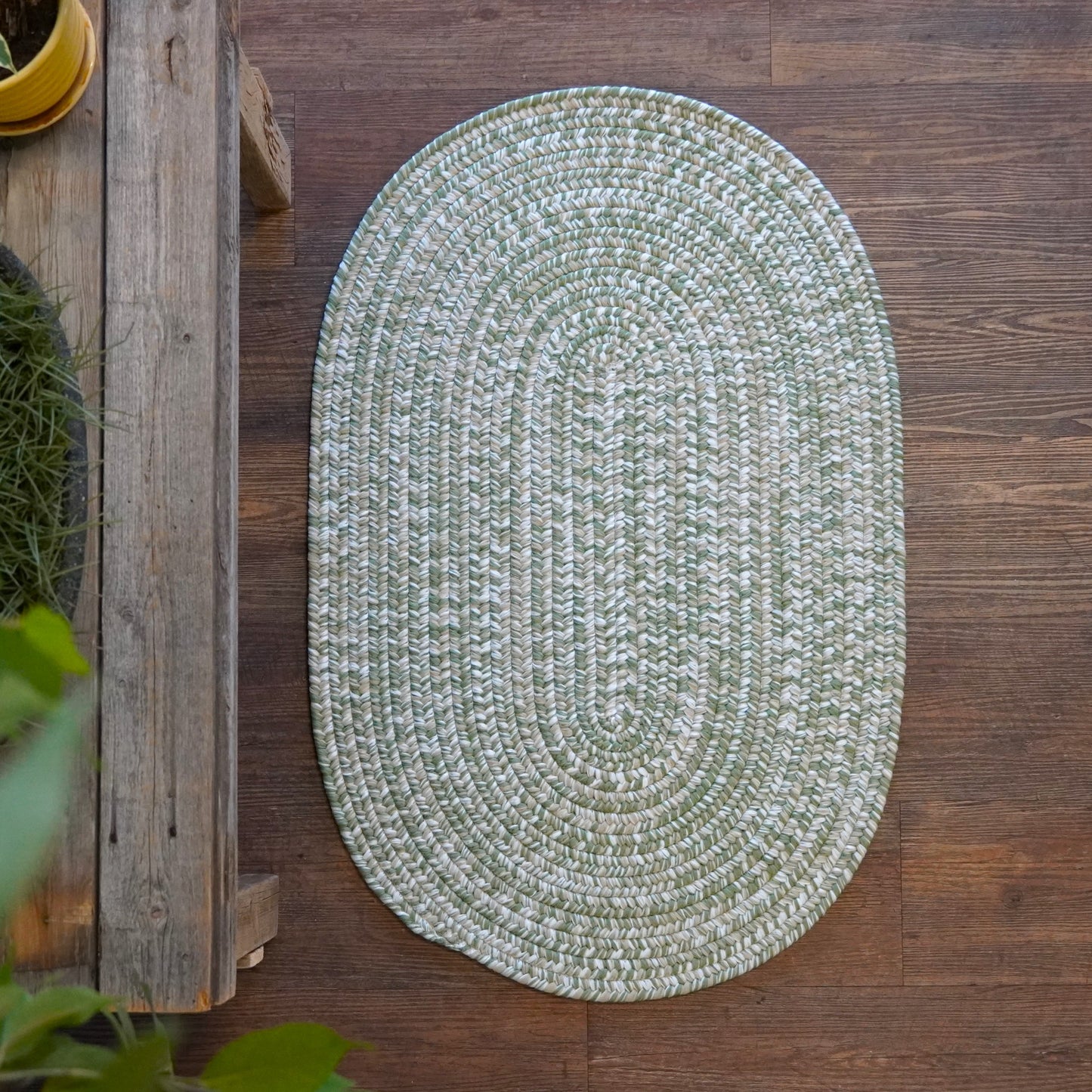 Mystic Woven Tweed Palm Bay Oval Braided Rug