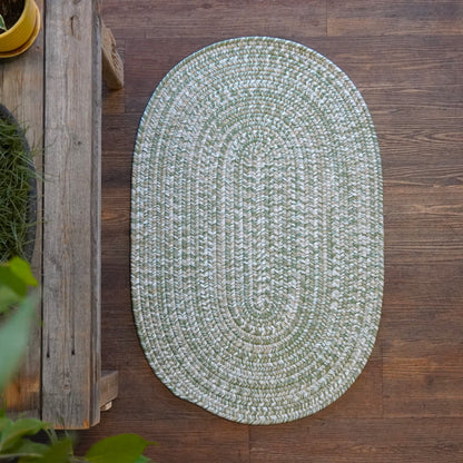 Mystic Woven Tweed Palm Bay Oval Braided Rug