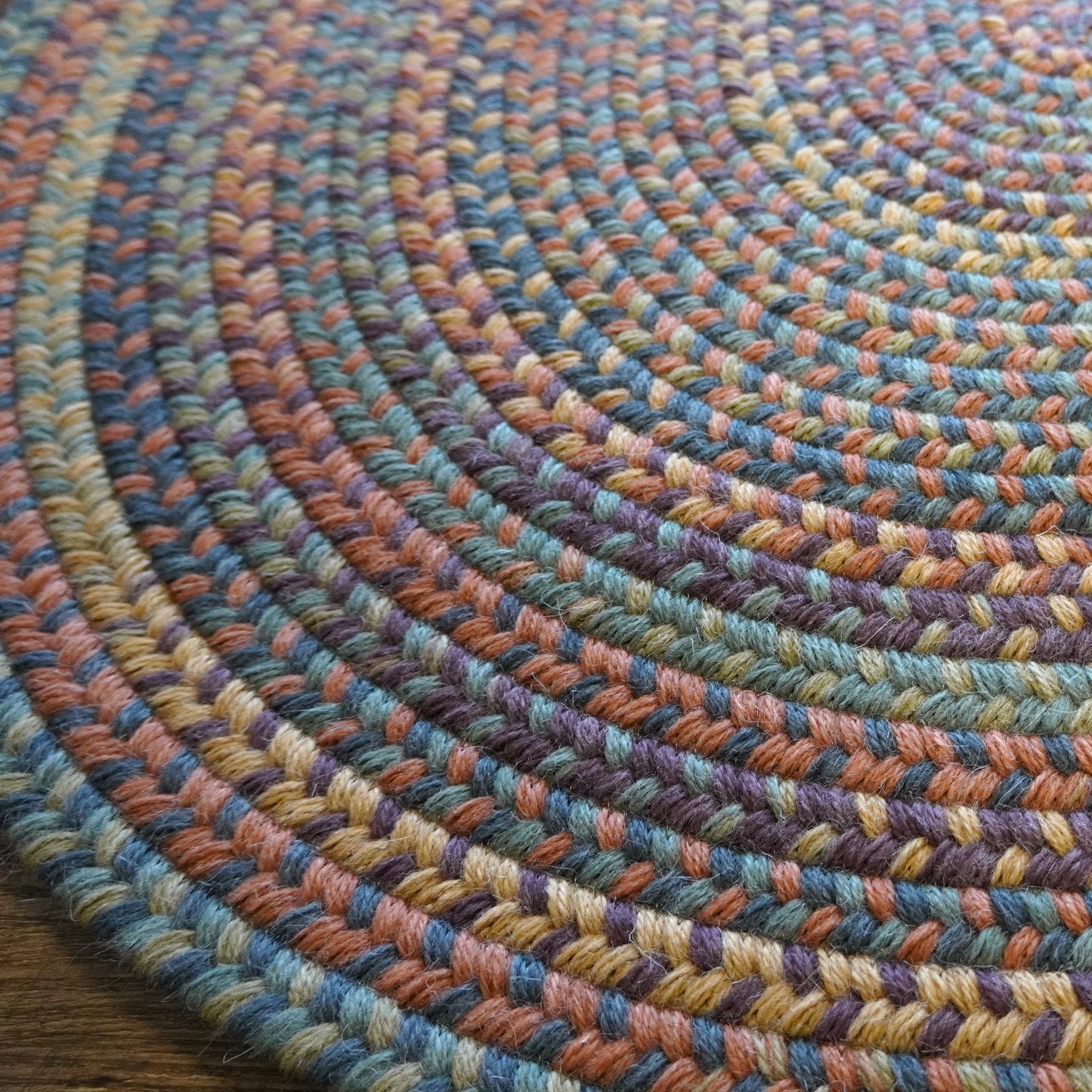 Timeless Wool Braid Catalina Multi Oval Rug