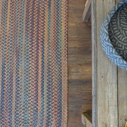 Timeless Wool Braid Catalina Multi Oval Runner