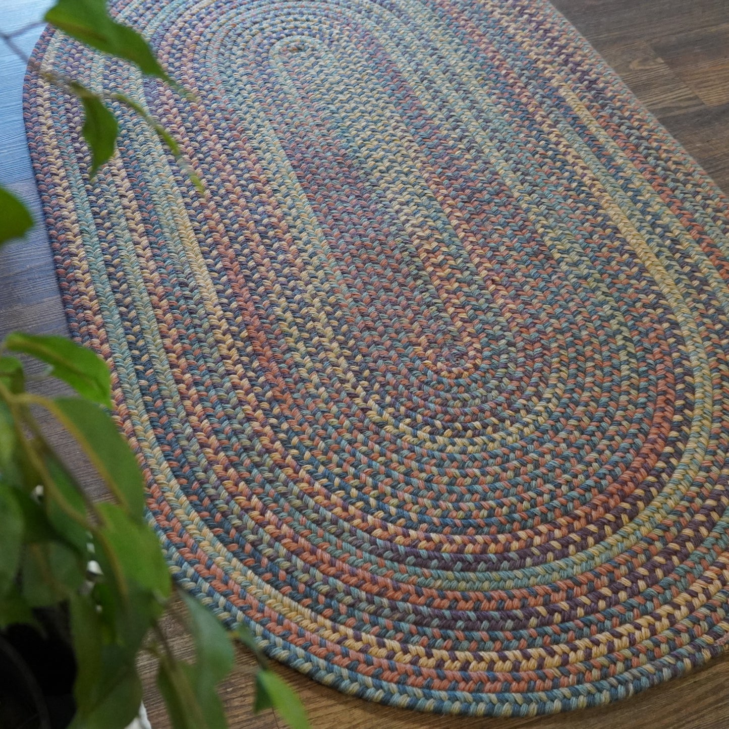 Timeless Wool Braid Catalina Multi Oval Rug