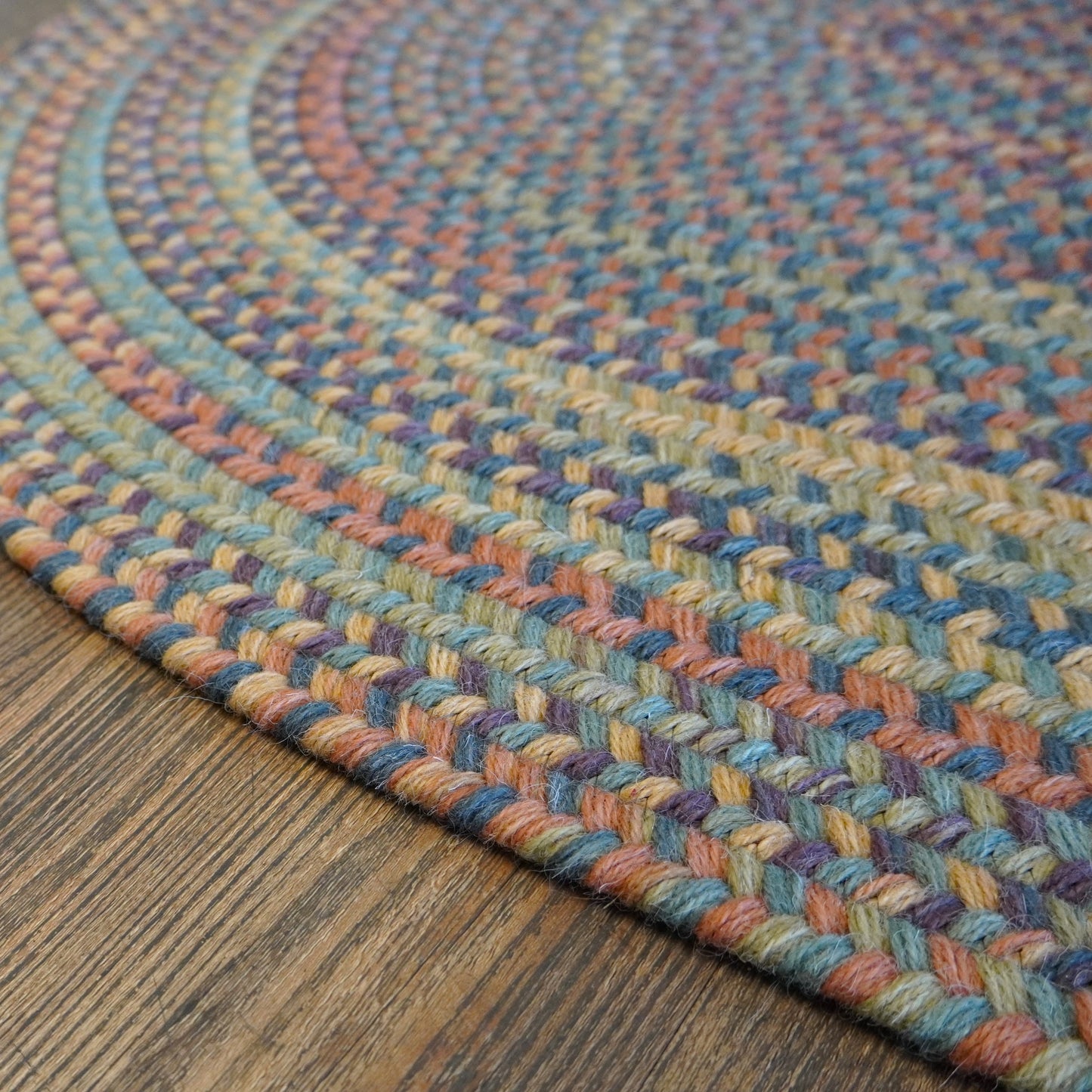 Timeless Wool Braid Catalina Multi Oval Rug