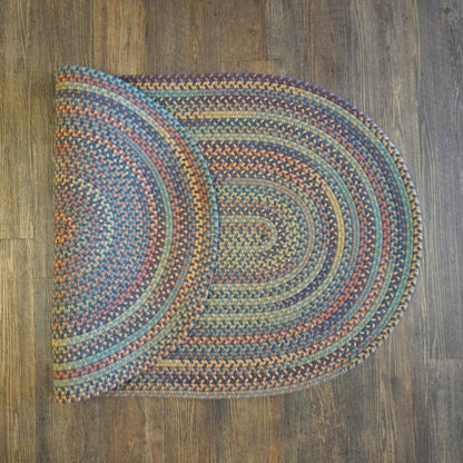 Timeless Wool Braid Catalina Multi Oval Rug