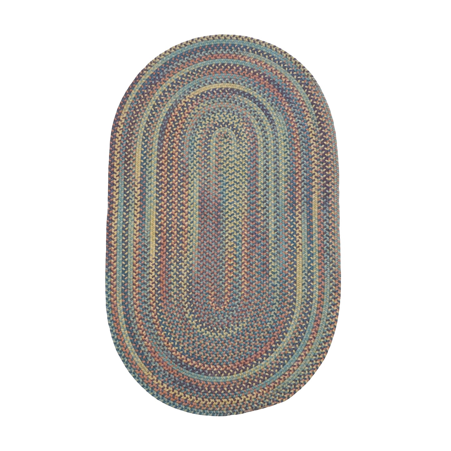 Timeless Wool Braid Catalina Multi Oval Rug