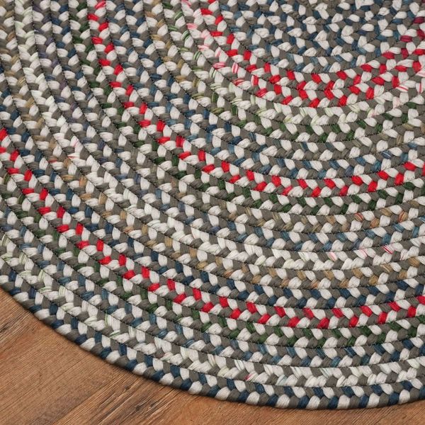 Heartsfield Braid Greystone Multi Indoor Modern Farmhouse Rug