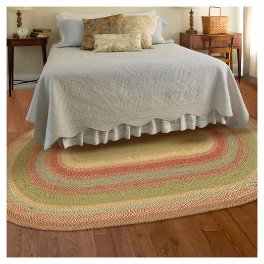  Azalea Multi Color Oval Jute Braided Rug 