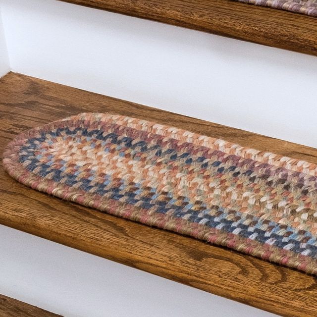 Floral New England Braid Stair Treads