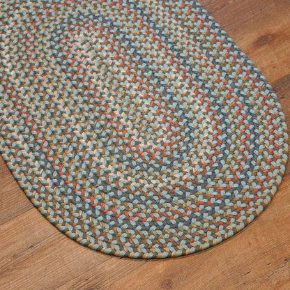 Colgate Braided Multi Stone Blue Indoor Modern Farmhouse Rug