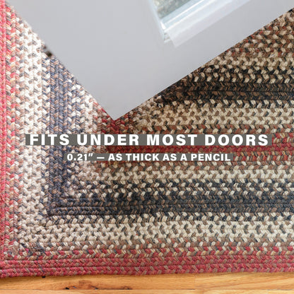 Chester Red Jute Braided Rectangular Rugs