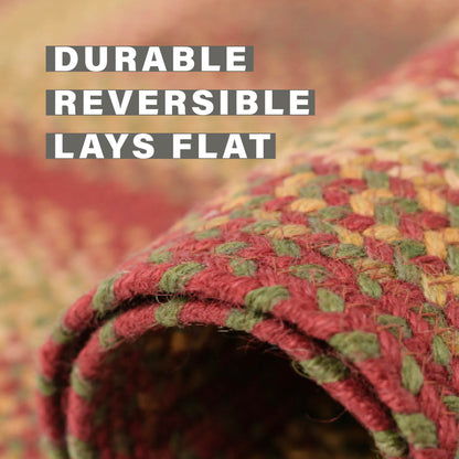Cider Barn Red Jute Round Braided Rugs