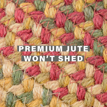 Cider Barn Red Jute Round Braided Rugs