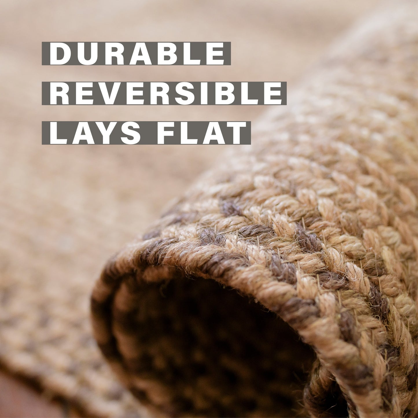 Cookie Dough Jute Braided Oval Rug