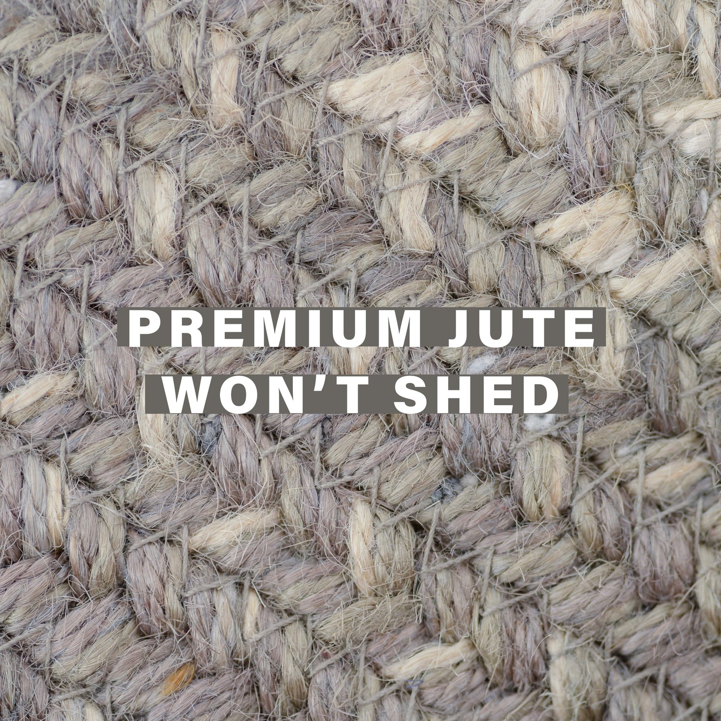 Grey Cloud Jute Oval Braided Rugs