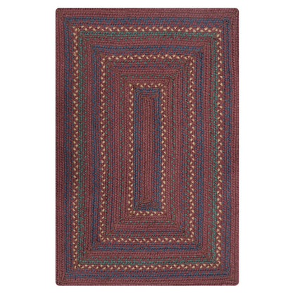 Jamestown Burgundy Jute Braided Rug