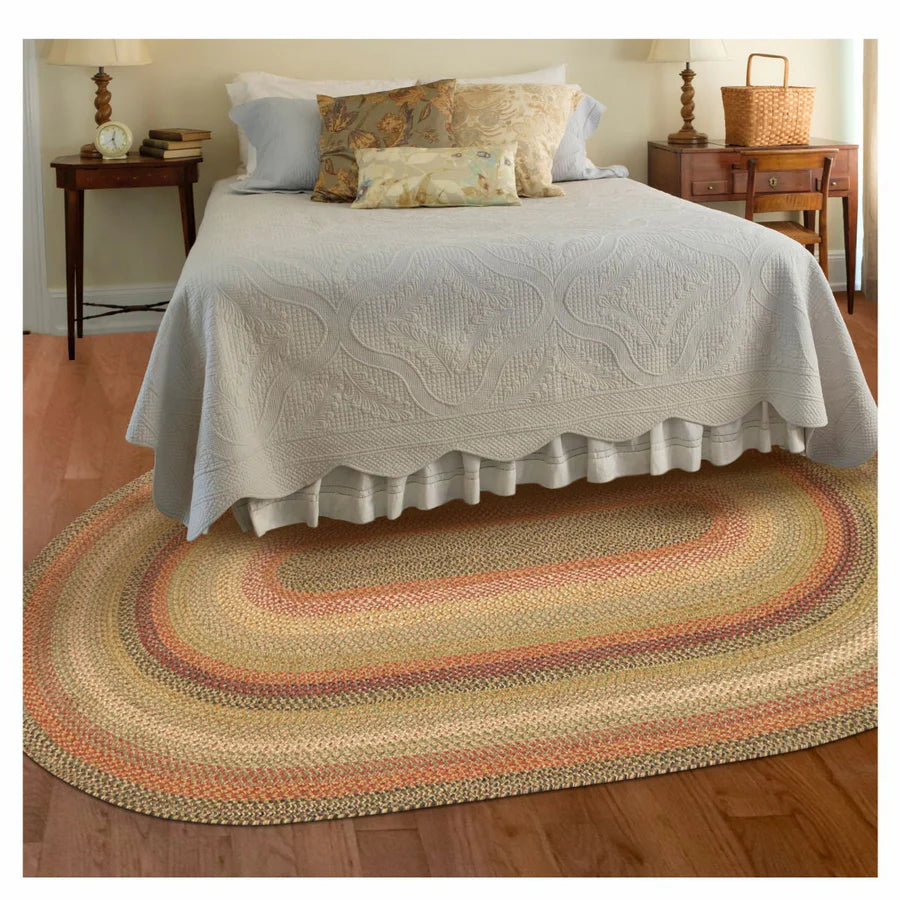  Kingston Multi Color Jute Oval Braided Rugs 