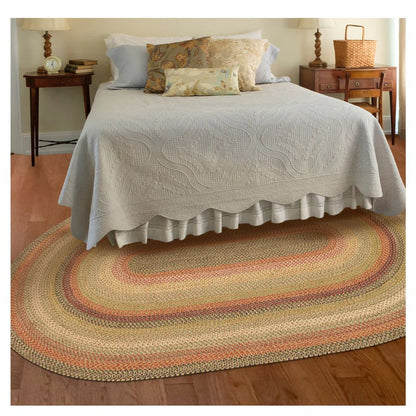  Kingston Multi Color Jute Oval Braided Rugs 