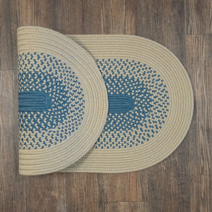 Mohave Braid Lake Blue Oval Braided Rug