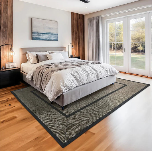 Manchester Black Jute Braided Rug